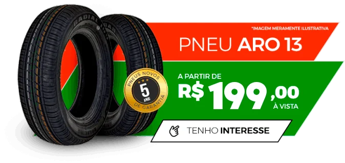 Comprar Pneu Aro 13 em Águas Claras / Pistão Sul